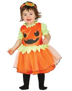 Costum dovleac zâmbitor pentru bebeluși