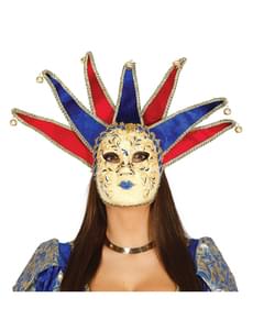 Női velencei maszk harangokkal