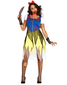 Fato de princesa das neves zombie para mulher