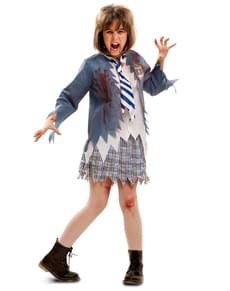 Zombie schoolmeisje kostuum voor meisjes