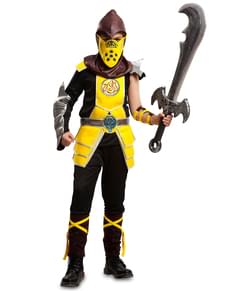 Yellow Ninja Costume for Boys