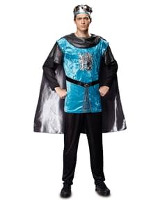Deluxe Adult Blue Royal King Costume - Blue - S