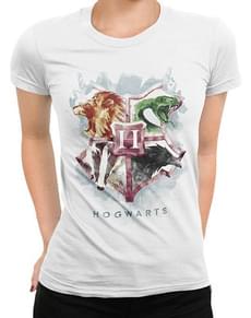 T-shirt Casas de Hogwarts para mulher - Harry Potter
