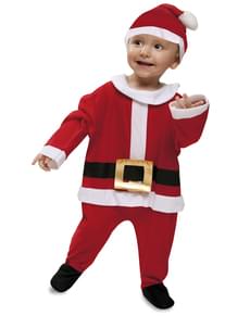 Costum de Moș Crăciun de catifea pentru bebeluși