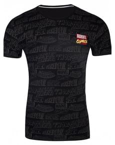 Camiseta de Marvel cómics negra