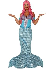 Blue Mermaid Costume for Women