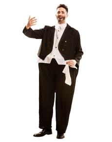 Fato de cantor de ópera gordinho para adulto