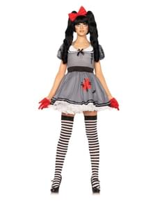 Costume da bambola con corda a ricarica per donna