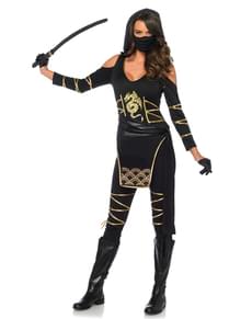 Fato de ninja sigilosa para mulher