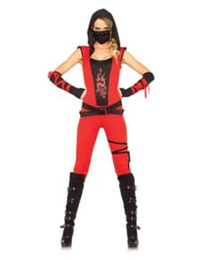 Costum de ninja asasină pentru femeie