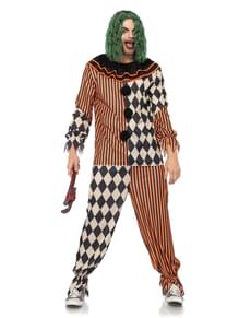 Costume da pagliaccio impazzito per uomo