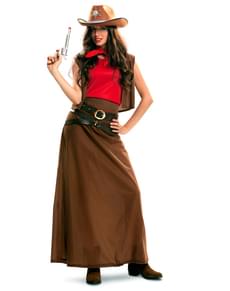 Fato de vaqueira cowgirl para mulher