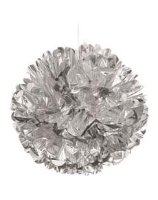 Deko-Pompon silber - Basicfarben Collection