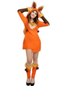Costume da volpe da donna taglie forti