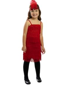 Red Flapper Costume for Girls