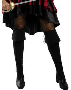 Long Black Boot Covers for Women