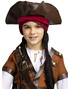 Chapeau pirate marron enfant