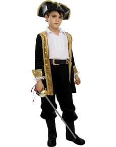 Fato de pirata deluxe para menino - Coleção colonial