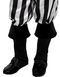 Tapa botas preto para menino