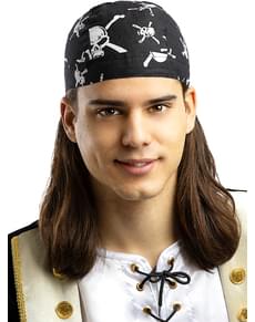 Lenço pirata preta