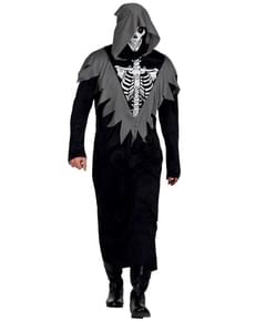 Man's Skeletal Gravedigger Costume