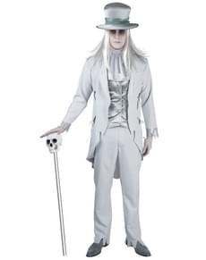 Fato de fantasma sinistro para homem