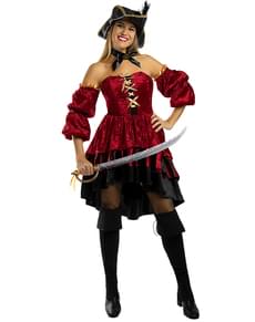 Elegant Corsair Pirat Kostume til Kvinder
