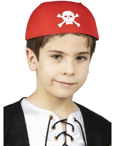 Piros koponyás bandána gyerekeknek