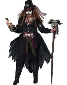 Costume maestro Vodoo da donna taglie forti
