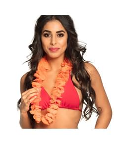Hawaii Kette orange für Erwachsene