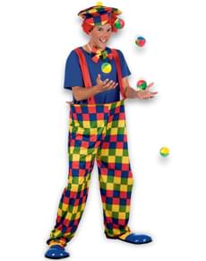 Déguisement clown multicolore homme