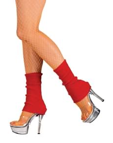 Guêtres courtes rouges femme