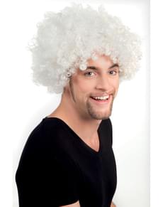 Adult's White Disco Afro Wig