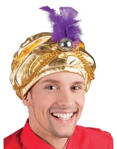Arabisk Turban med Fjer til Mænd