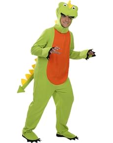 Maskeraddräkt dinosaurie för vuxen