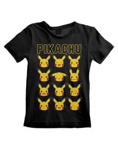 Pikachu Gezichten T-Shirt voor jongens - Pokémon