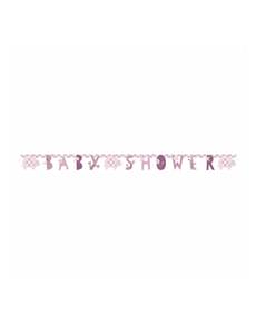 Guirnalda Baby Shower elefante rosa - Pink Floral Elephant