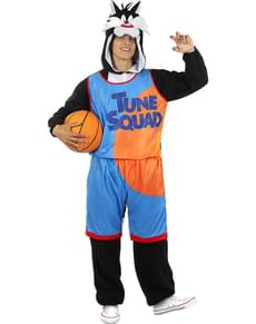 Maskeraddräkt Sylvester Space Jam för vuxen - Looney Tunes