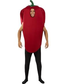 Rdeča paprika kostum za odrasle