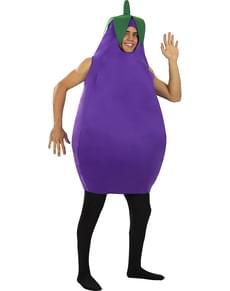 Aubergine kostuum voor volwassenen