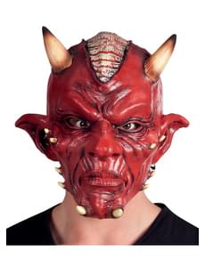 Mască de diavol cu craniu deschis pentru adult