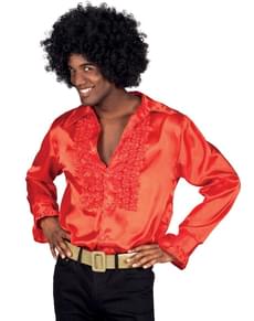 Camisa vermelha de festa festeira para homem