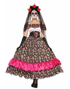 Mexikanisches Catrina Todes Kostüm für Damen