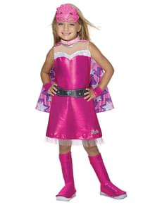 Fato de Barbie super-heroína deluxe para menina