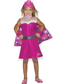 Fato de Barbie super-heroína para menina