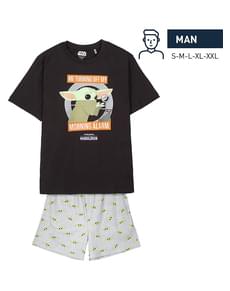 The Mandalorian Baby Yoda Rövid Pizsama Férfiaknak - Csillagok háborúja