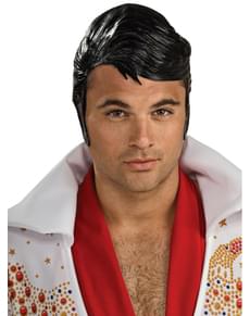 Pruik van rubber Elvis voor mannen