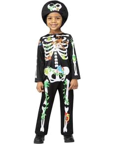 Jungle skelet kostume til drenge
