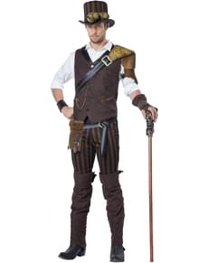 Steampunk avonturier kostuum voor mannen
