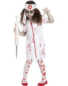 COSTUME DONNA ZOMBIE spaventosa Monaca Suora Sorella Vestito Carnevale EUR  23,95 - PicClick IT